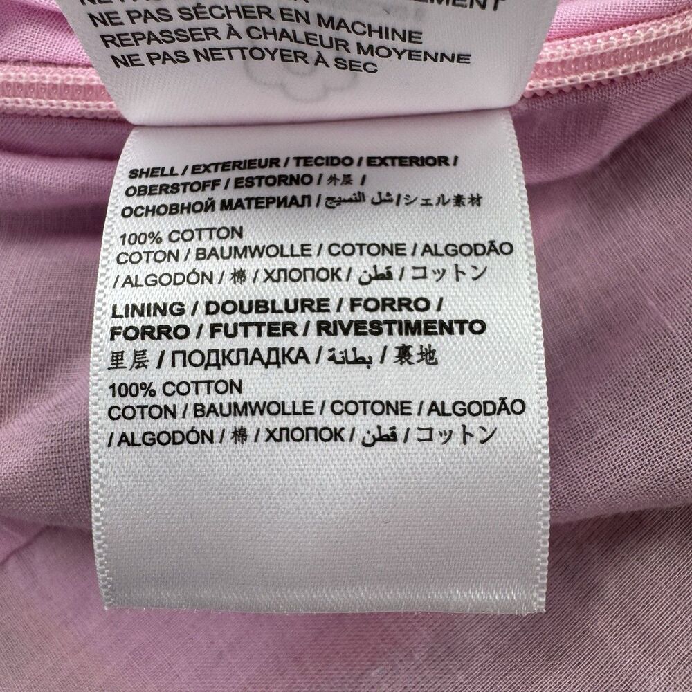 Farm Rio x Anthropologie Floral Crop Top Beaded Straps Pink Cotton M NWOT - Picture 9 of 12